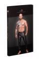 Treggings uomo in Powerwetlook con cintura elastica.