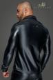 Camicia uomo maniche lunghe in Powerwetlook e PVC.