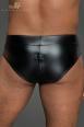 Mini short uomo in Powerwetlook con zip.