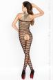 Catsuit stringata con bretelle incrociate.