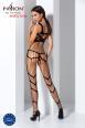 Catsuit stringata aperta al cavallo.