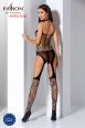 Catsuit stringata con motivo criss cross.