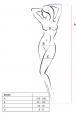 Catsuit stringata con motivo criss cross.