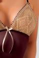 Tokyo Set: completo intimo 2 pz in satin e pizzo.