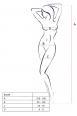 Catsuit a rete effetto body con stringature.