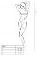 Catsuit monospalla disegno floreale con criss cross.