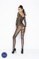 Catsuit disegno spigato aperto al cavallo.