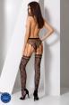 Collant in pizzo, effetto reggicalze.