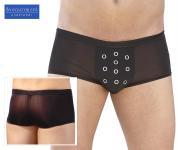 Boxer uomo con occhielli decorativi.