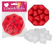Formine per il ghiaccio a forma di cuore.
