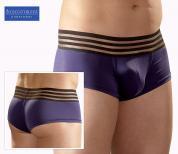 Svenjoyment: boxer blu con fascia elastica a strisce.