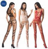 Catsuit stringata aperta al cavallo.