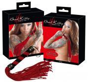 Frustino rosso in pelle.