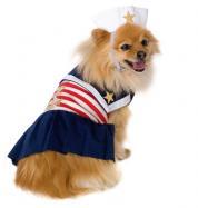 ULTIMO PEZZO - Costume per cani da marinaio.