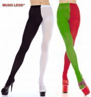 Music Legs: collant bicolore opachi.