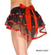 Music Legs: gonnellino petticoat in tulle con strass.