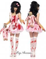 Leg Avenue: costume 3 pezzi casalinga zombie.