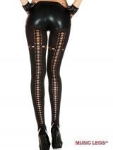 Music Legs: collant con intagli posteriori e sul girocoscia.