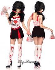 Leg Avenue: costume 3 pezzi Cheer zombie.