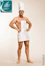 ARCADIUS: travestimento cuoco 3 pezzi.