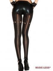 Music Legs: collant con intagli posteriori e sul girocoscia.