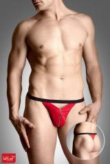 Softline - Tanga con zip rosso