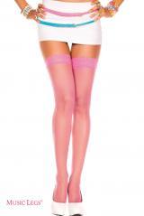 Music Legs: calze con balza in pizzo.