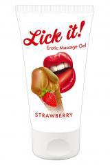 Gel massaggiante gusto fragola. 50 ml.