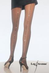 LEG AVENUE - collant con riga e strass.