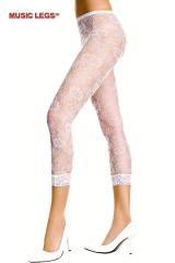 Music Legs: pantacollant bianchi in pizzo.