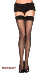 Music Legs: calze velate a pois.