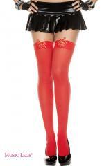 Music Legs: calze con stringatura nella balza.