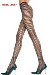 Music Legs: collant a rete ovale.