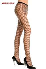 Music Legs: collant con doppio intreccio a rete.