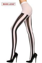 Music Legs: collant con righe verticali.