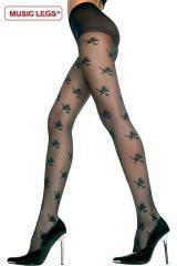 Music Legs: collant con disegni strega.