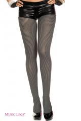 Music Legs: collant gessato grigio.