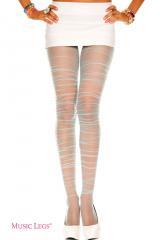 Music Legs: collant velati con pieghettature.