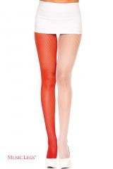 Music Legs: collant bicolore a rete.