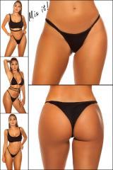 Tanga bikini brasiliano KouCla nero.