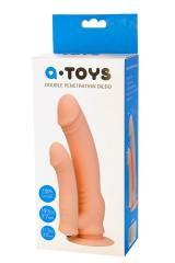 Doppio dildo con vibrazione.