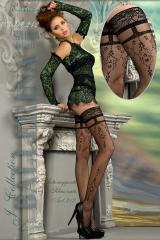 Ballerina: calze autoreggenti nere art. 212