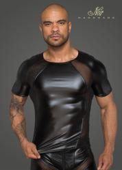 T-shirt da uomo in tessuto effetto bagnato con inserti in rete 3D .