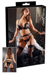 Intimo bondage 3 pezzi con polsiere.