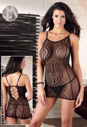 Mandy Mystery: chemise a rete con motivo onde.