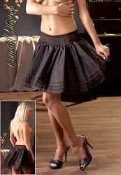 Petticoat sottoveste in tulle. Nero.