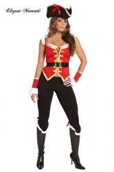 Costume corsara 4 pezzi.