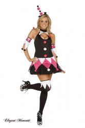 Costume Harley Quinn 4 pezzi.