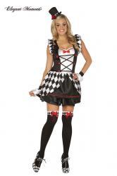 Costume Haute Harlequin 4 pezzi.
