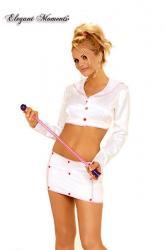 Costume Baton Girl 2 pezzi Majorette.